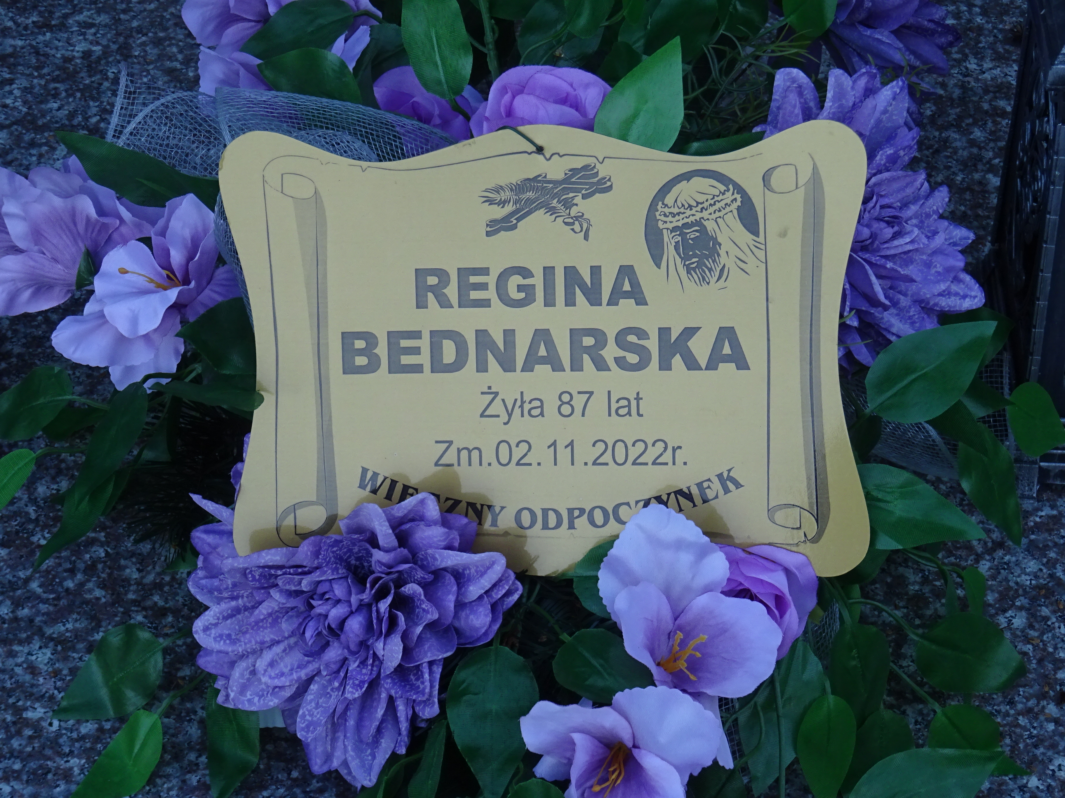 Grób Regina Bednarska