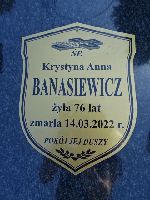 Grób Krystyna Banasiewicz