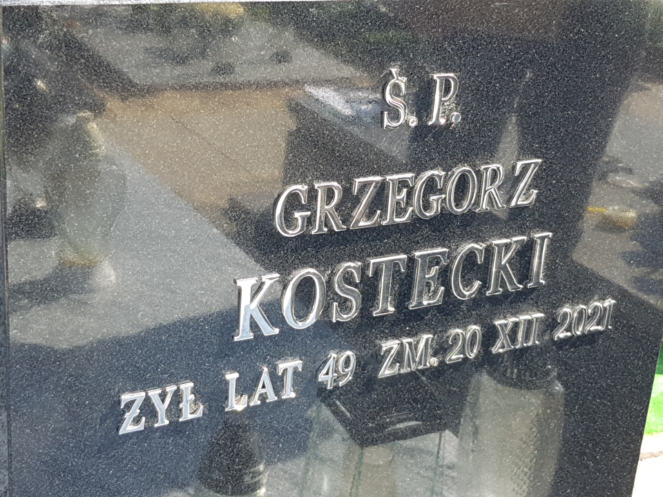 Grób Grzegorz Kostecki