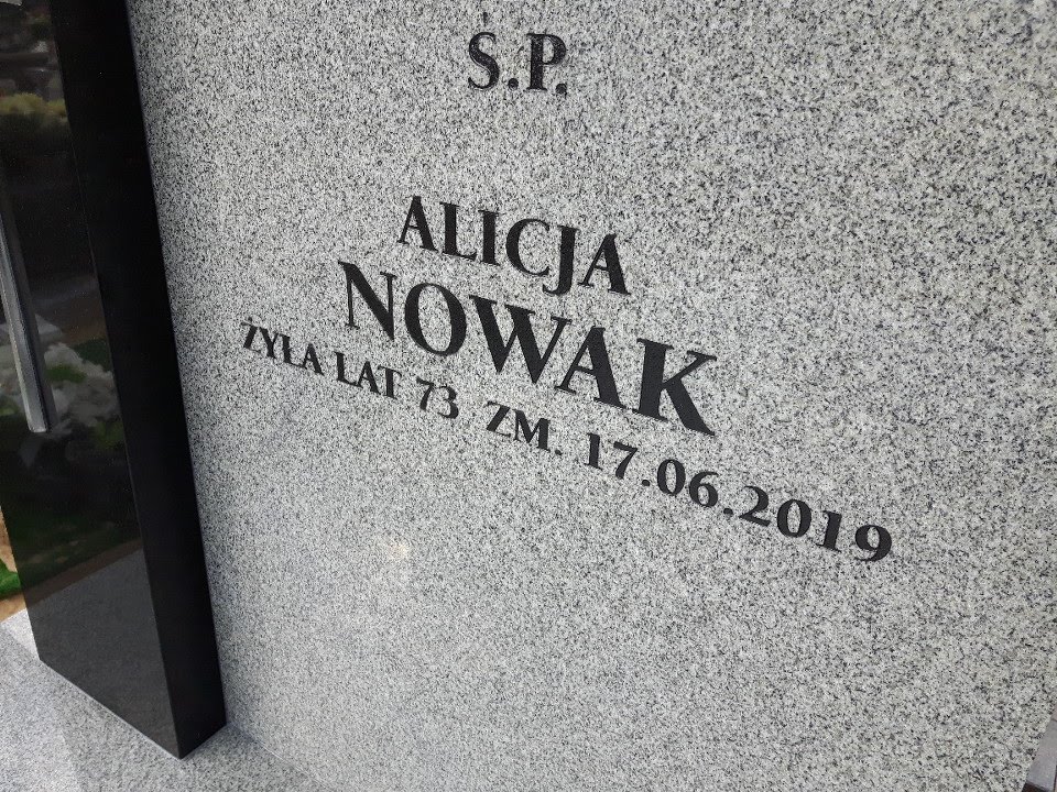 Grób Stanisława Nowak